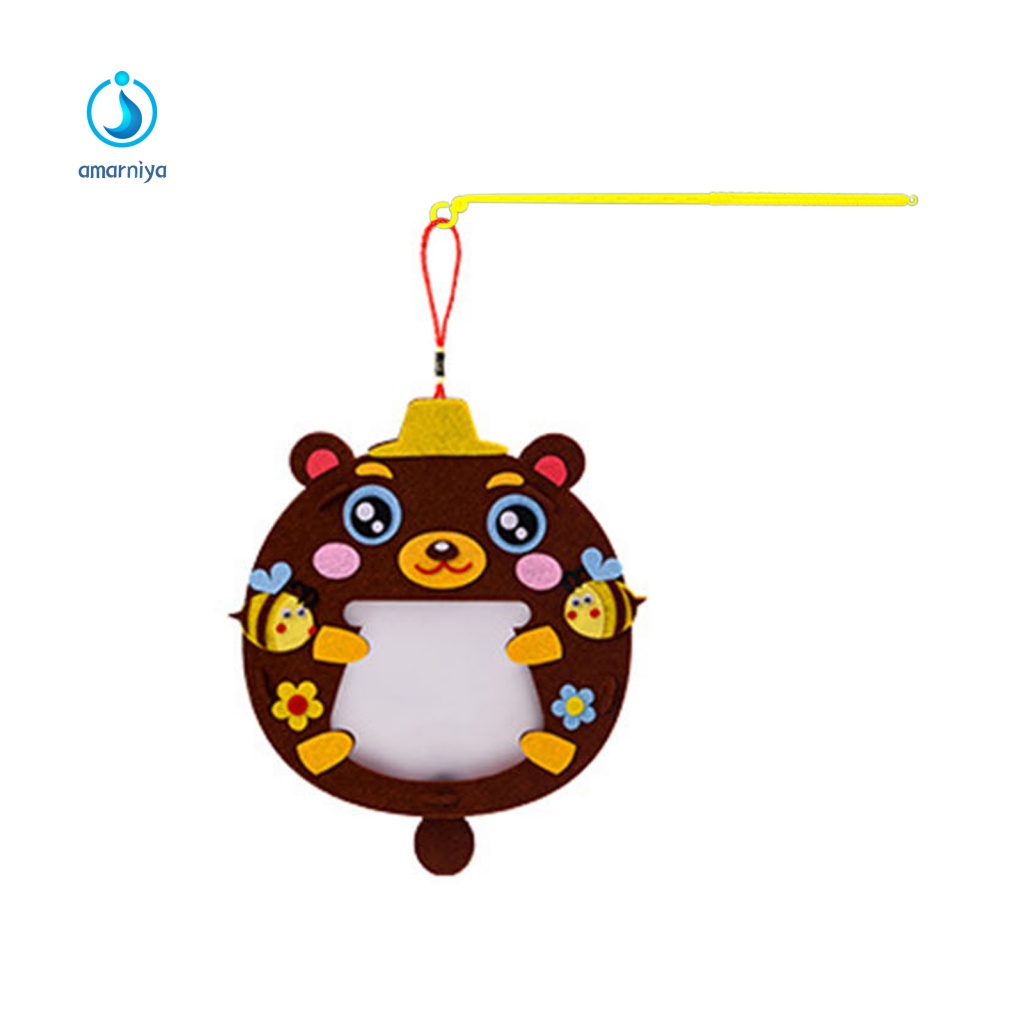 1 Bộ Đèn Lồng Bằng Vải Không Dệt Hình Thú Hoạt Hình Trang Trí Lễ Hội Halloween