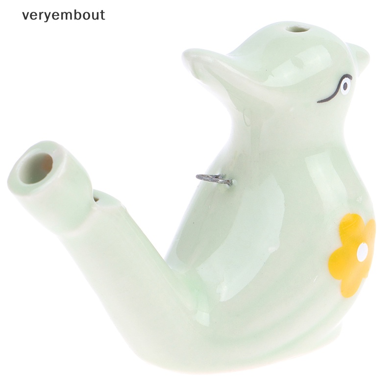 1 Còi Thổi Bằng Gốm Hình Chú Chim Nhiều Màu Sắc Kèm Dây Đeo Đồ Chơi Giáo Dục Cho Bé