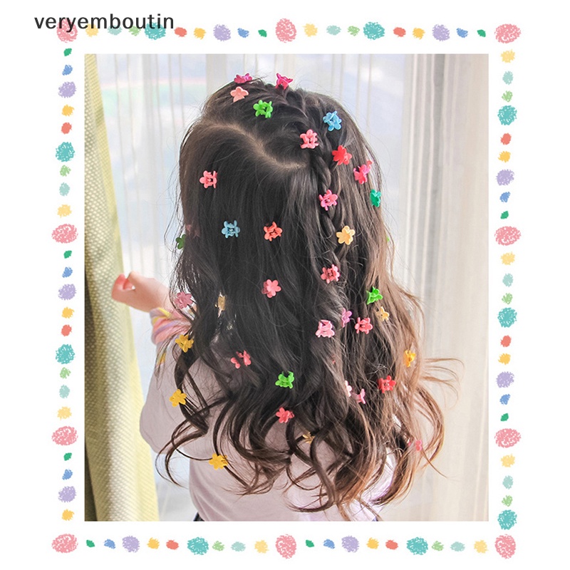 Set 10 Kẹp Tóc Hoa Handmade Dễ Thương Cho Bé Gái