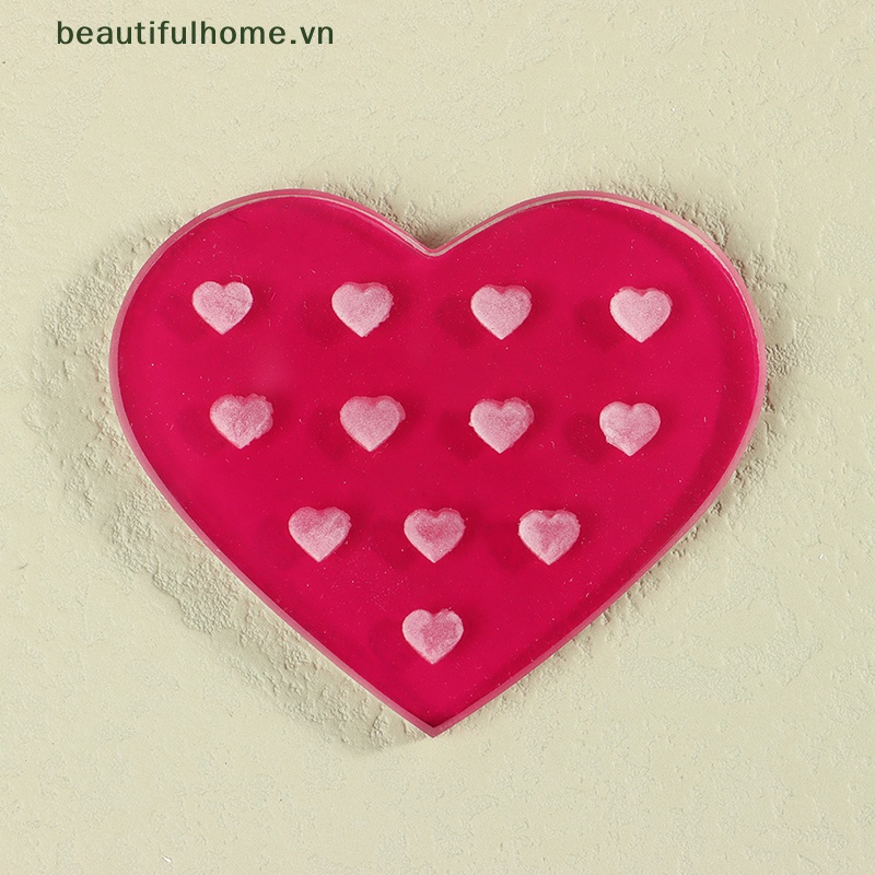 Khay Đựng Lông Mi Giả Bằng Acrylic Hình Trái Tim Độc Đáo