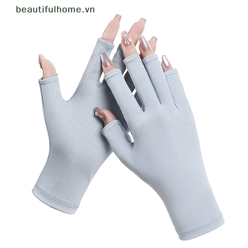 1 Đôi Găng Tay Chống Tia UV Bảo Vệ Móng Tiện Dụng
