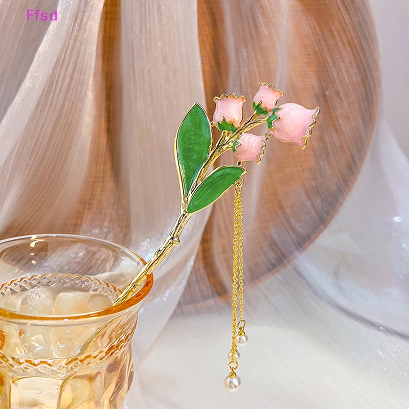 {Ffsd} Trâm Cài Tóc Hoa Lily Truyền Thống Trung Quốc Phụ Kiện Tóc Phong Cách Cổ Điển Thanh Lịch Cho Nữ * Hàng Bán Chạy