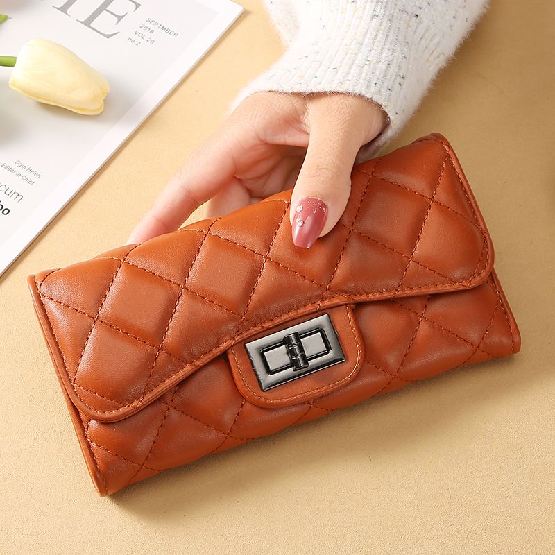 Ví Dài Cầm Tay Đính Đá Kim Cương Phong Cách Hàn Quốc Cho Nữ