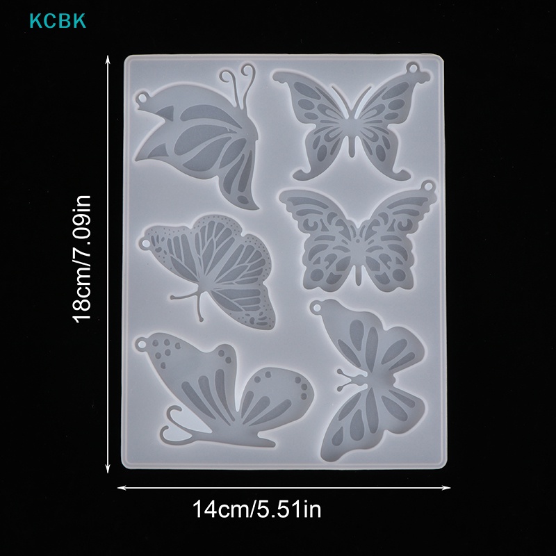 1 Khuôn Silicone Hình Bướm Làm Trang Sức Thủ Công