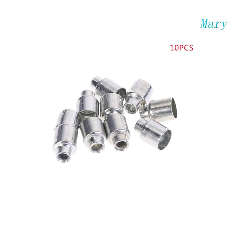 Bộ 10 Nắp Đậy Dây Phanh Xe Đạp Bằng Kim Loại Thay Thế Tiện Dụng Cho Hoạt Động Ngoài Trời