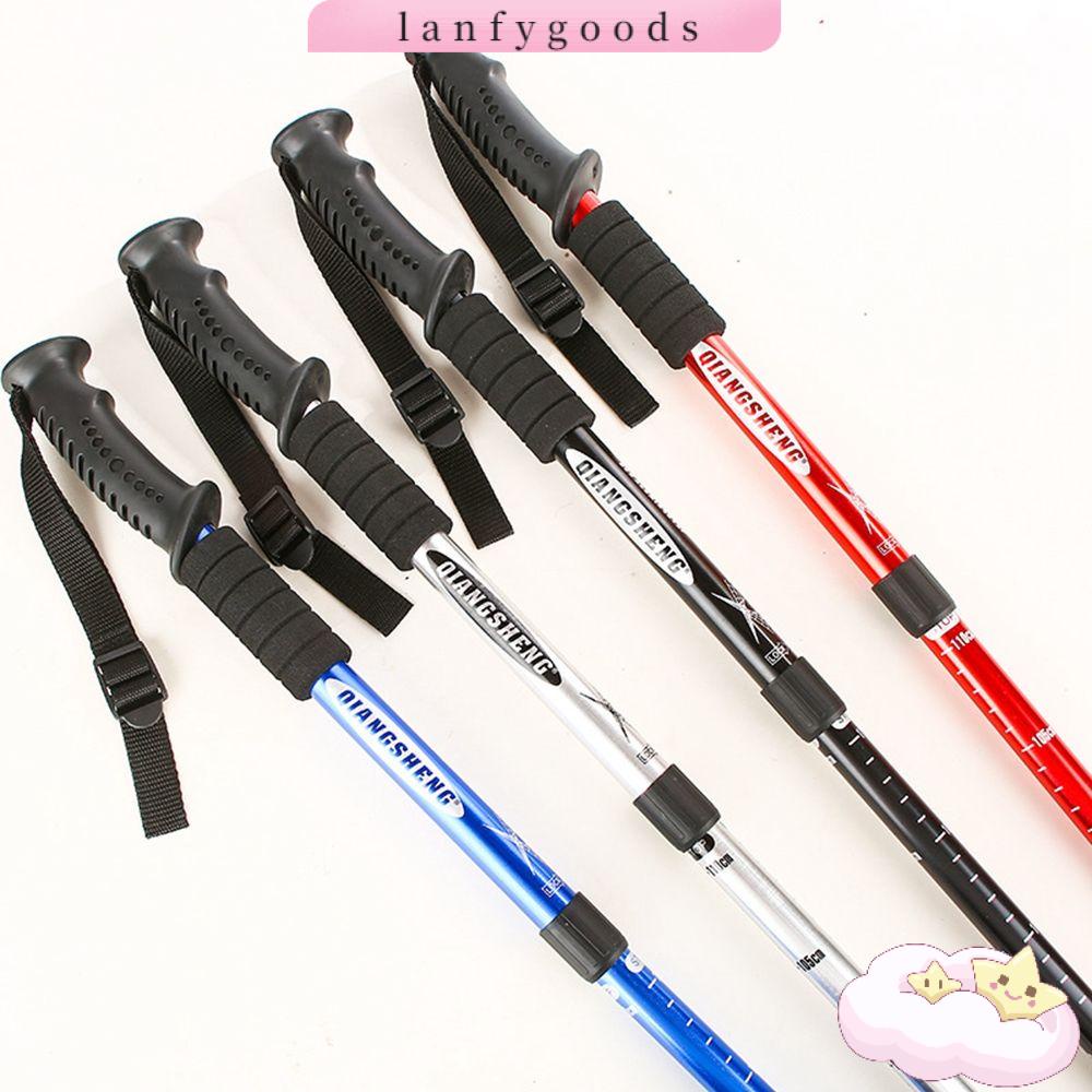 Gậy Leo Núi Chống Sốc Siêu Nhẹ Bằng Cao Su Siêu Nhẹ 4 Màu 53~110cm Cao Cấp