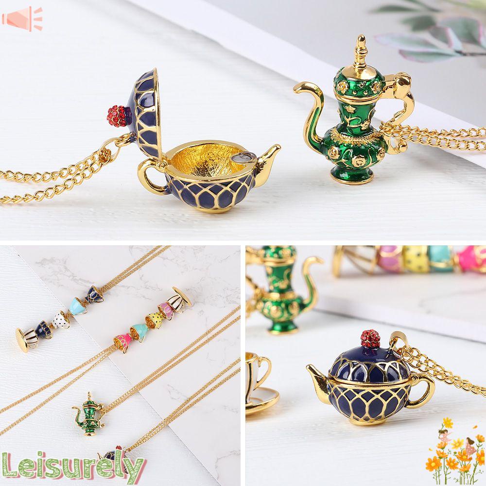 Vòng cổ Hợp Kim Dáng Dài Hình Tách Trà Độc Đáo Thời Trang Cho Nữ