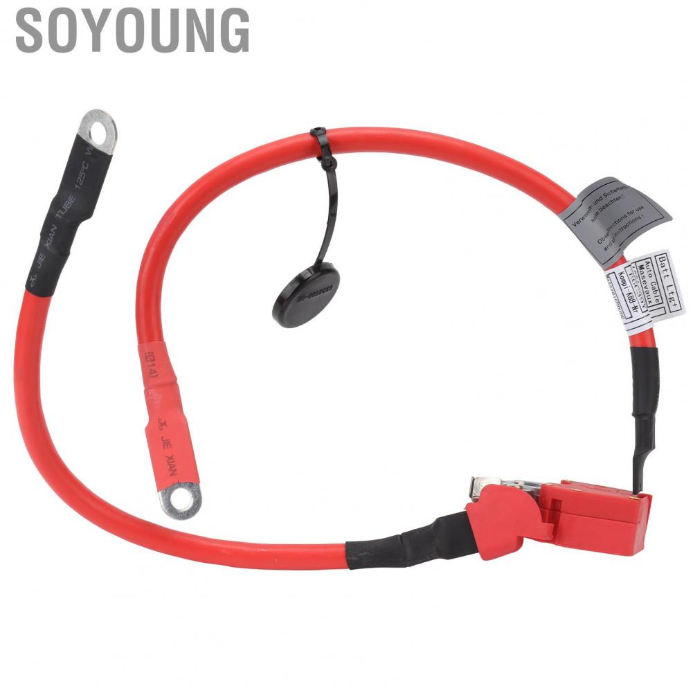 Soyoung Battery Cable  Better Control Heat Insulation Firm Connection Waterproof Flame Retardant Vehicle 61126834543 ABS Metal for Replacement