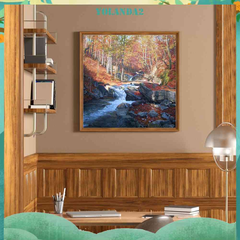 Bộ Tranh Đính Đá 5D Toàn Diện Họa Tiết Ngọn Núi Độc Đáo DIY Dùng Trang Trí