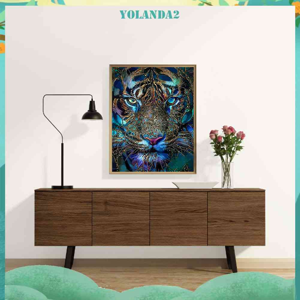 Tranh Đính Đá Kim Cương Toàn Bộ 5D DIY Hình Vẽ Hổ