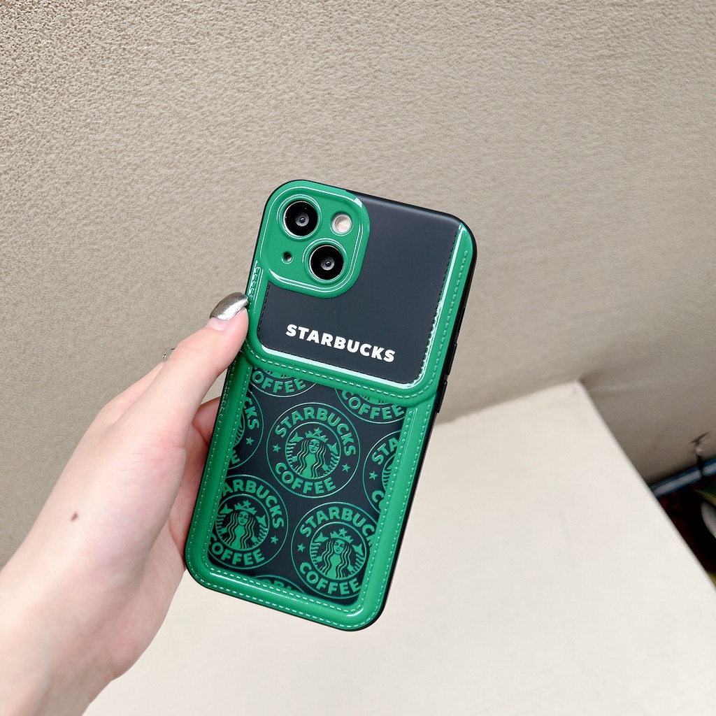 Ốp Điện Thoại TPU Dẻo Họa Tiết Starbucks Độc Đáo Chống Rơi Cho iPhone11 12 13 14 Pro Max