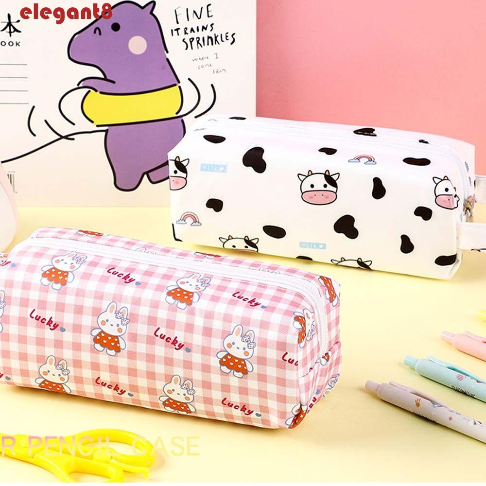 Túi Đựng Bút Bằng Vải Canvas Thiết Kế Hoạt Hình Sáng Tạo Ốp