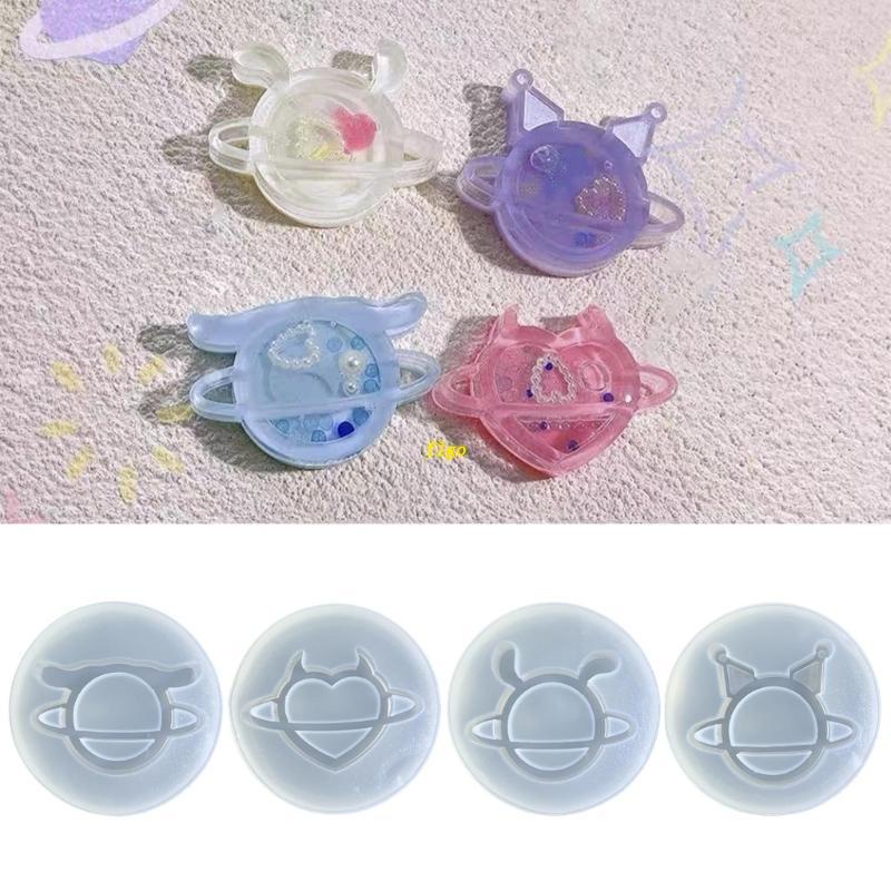 Khuôn Silicone Làm Móc Khóa Hình Hành Tinh DIY