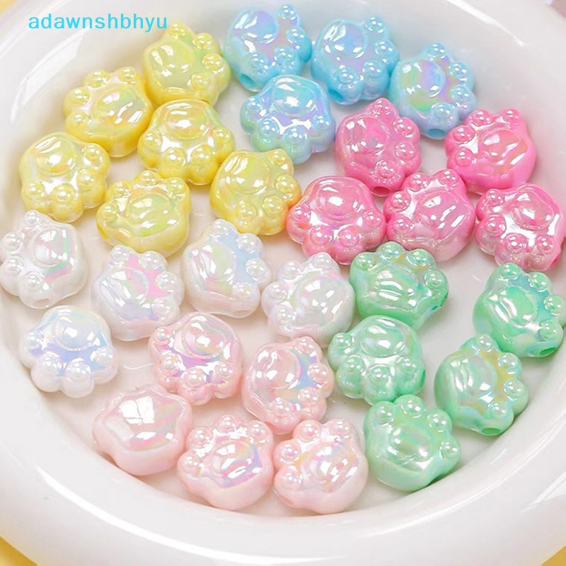 Set 5 Phụ Kiện Trang Trí Điện Thoại Hình Dấu Chân Mèo Dễ Thương 18mm