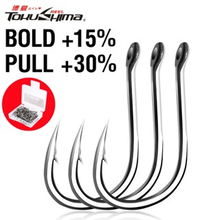 TOKUSHIMA Hộp 100 Lưỡi Câu Cá Bằng Thép Cacbon