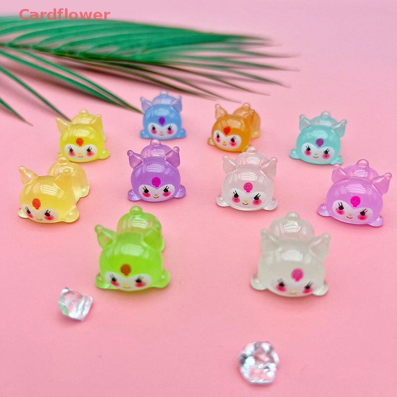 Bộ 2 Tượng Kuromi Bằng Nhựa Phát Quang Dễ Thương Mới