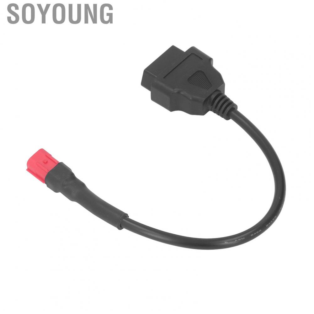 Soyoung OBD2 Diagnostic Cable  Long Lasting 6 Pin To 16 Pin Plug and Play Heat Resistant Diagnostics  Cable Rubber  for Vehicles