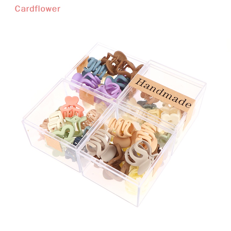 Bộ 10 Kẹp Tóc Nhựa Mini 3cm Họa Tiết Hình Học Thời Trang Cho Nữ