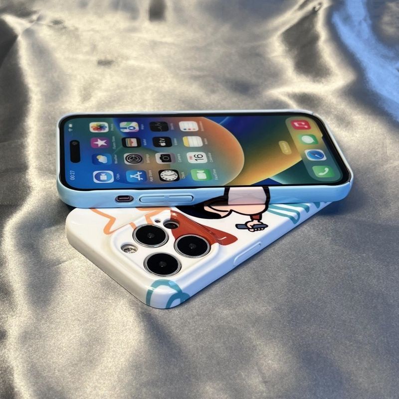 Ốp Điện Thoại Cứng In Hình Shin-Chan Cho Iphone 11promax 13promax 14 / 12 / 11x / xr 8plus xs max 14promax