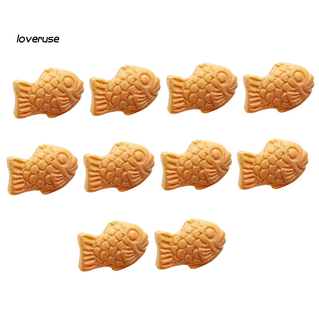 Set 10 Mô Hình Bánh Quy Và Cá Mini Trang Trí Nhà Búp Bê