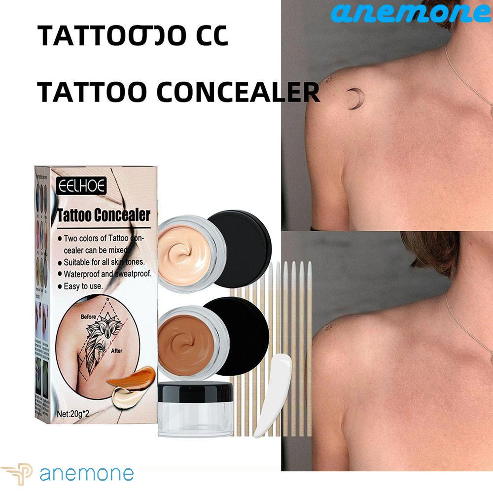 Kem Che Khuyết Điểm Hình Xăm 2 Màu Sắc Chống Thấm Nước