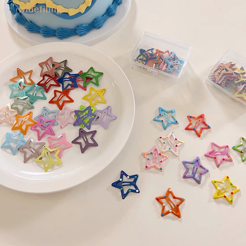 Set 10 / 25 Kẹp Tóc Hình Ngôi Sao Dễ Thương Cho Nữ
