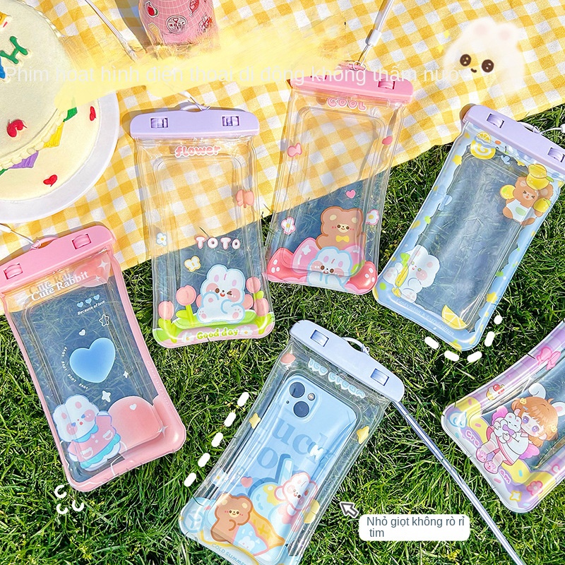 Túi pvc Trong Suốt Đựng Điện Thoại Chống Thấm Nước Có Thể Chạm Màn Hình Cảm Ứng