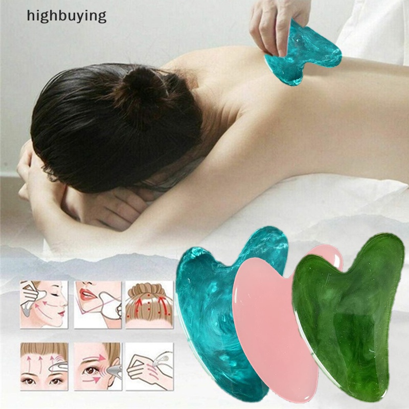 Dụng Cụ Mát Xa Toàn Thân Bằng Nhựa Resin Tự Nhiên Belle Gua Sha