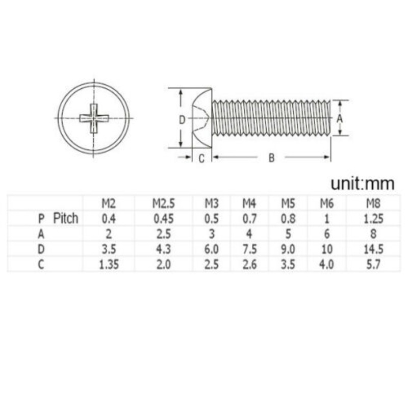 Set 15 / 25 / 50 Ốc Vít Nhựa m2 m2.5 m3 m4 4mm - 40mm Đa Năng Tiện Dụng