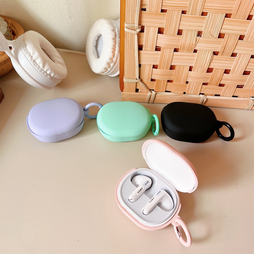 Vỏ Bảo Vệ Hộp Sạc Tai Nghe Bluetooth Không Dây Redmi buds4 lite TWS Bằng Silicon Mềm Màu Trơn