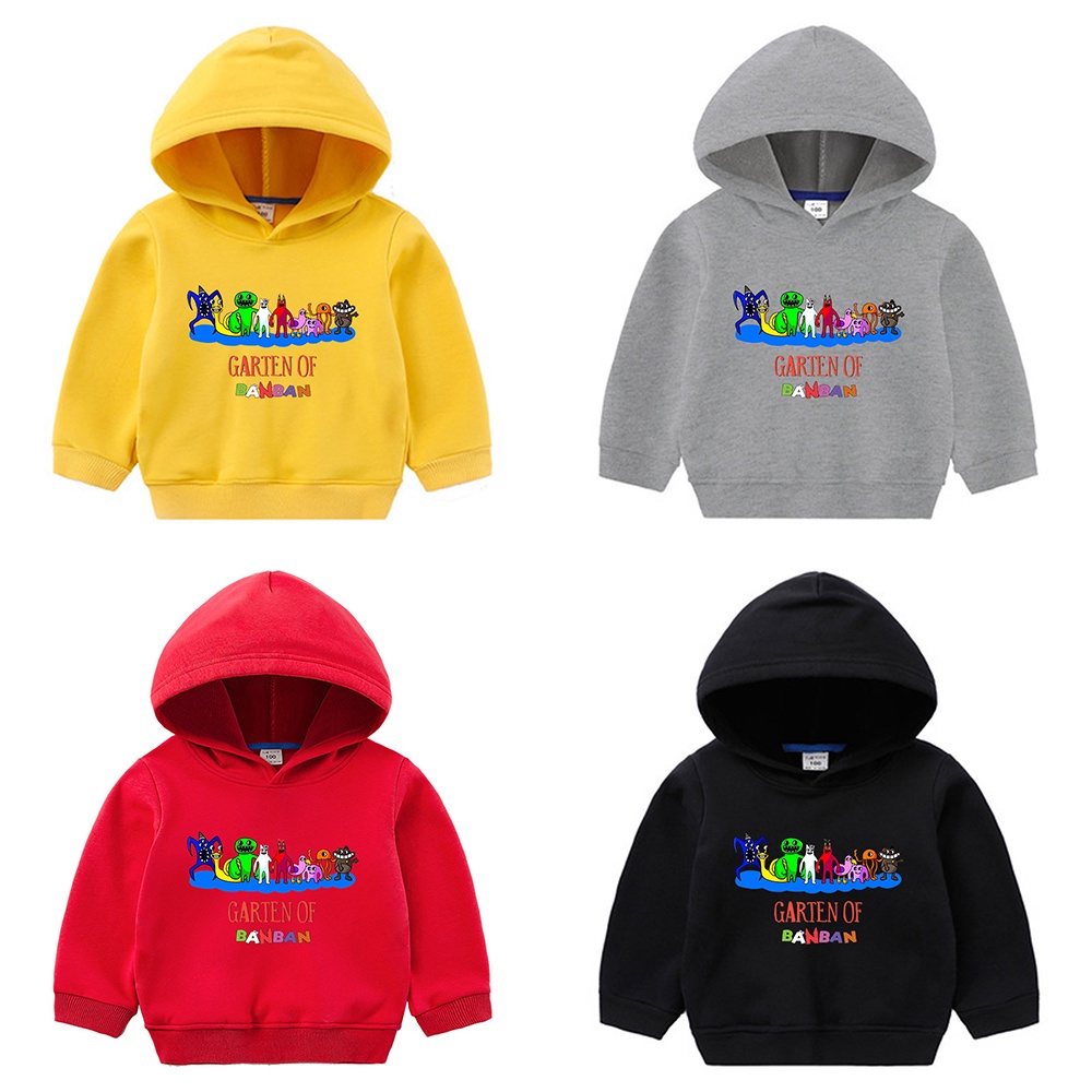 Áo Khoác Hoodie In Nhân Vật Hoạt Hình Mingyuan Garten Of Banban Dành Cho Trẻ Em