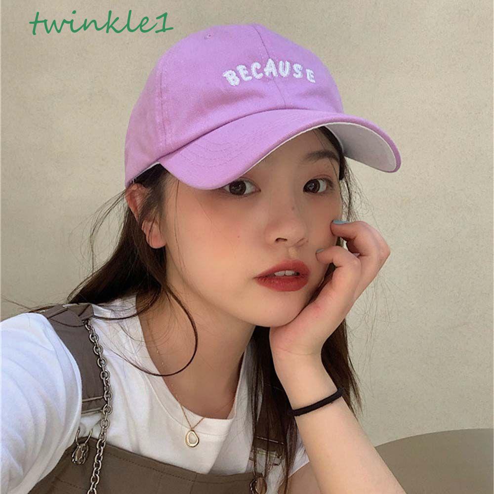 Mũ Lưỡi Trai Cotton Thêu Chữ Tinkle Thời Trang Cho Nữ