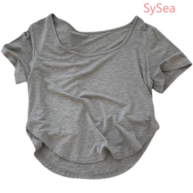 Áo Kiểu Cổ Vuông Dáng Ngắn Thời Trang Hè Trẻ Trung Cho Nữ