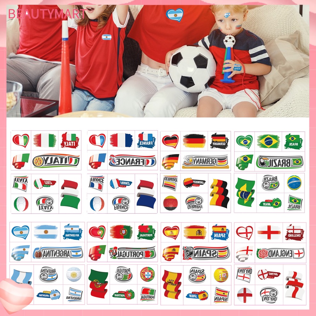 Bộ 2 Miếng Dán Hình Xăm Tạm Thời Lâu Trôi Chống Nước Chống Mồ Hôi Có Thể Tháo Rời Cho Unisex