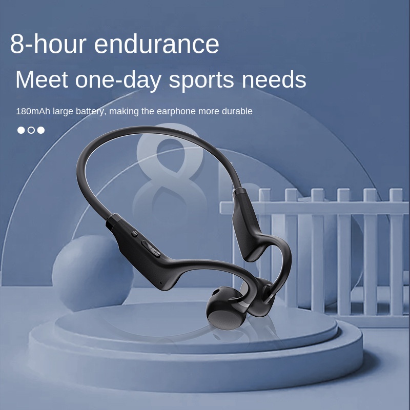 Tai Nghe Bluetooth 2023 Truyền Âm Qua Xương Thật Chống Thấm Nước Kèm Mic