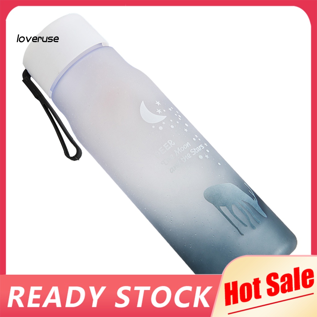 Bình Nước Thể Thao 600ml In Họa Tiết Hoạt Hình Dễ Thương Cho Bé