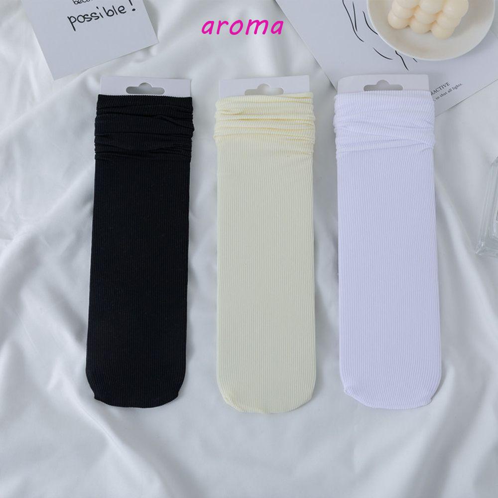 Vớ Nhung Cổ Thấp Màu Sắc Ngọt Ngào Phong Cách Harajuku Thời Trang Cho Nữ