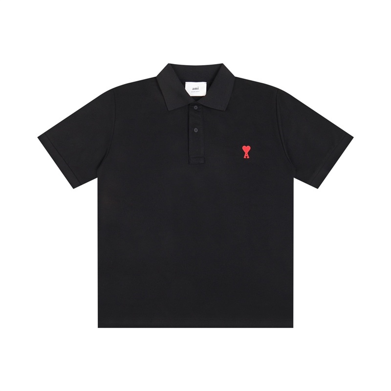 Áo Thun polo Ngắn Tay Thêu Hình Trái Tim Nhỏ Thời Trang Unisex M-I88-Jkrtt3Wetgdfe