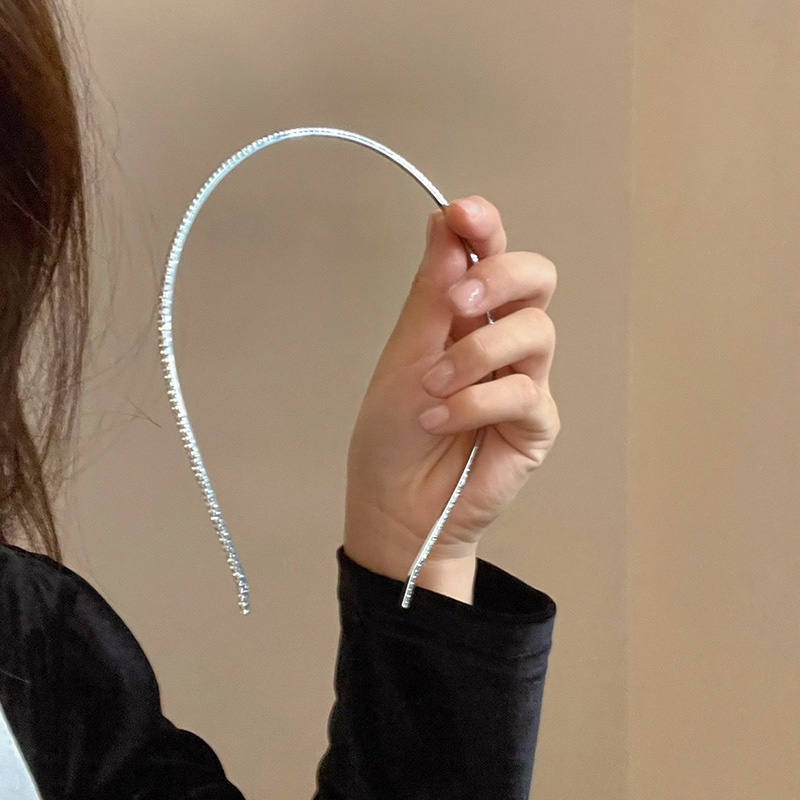 Băng Đô Đính Đá Thiết Kế Đơn Giản Thanh Lịch Thời Trang Nhật Hàn