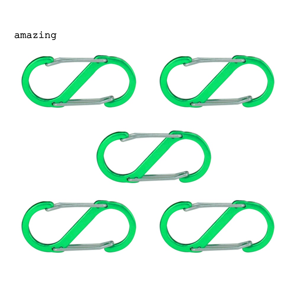 Set 5 Móc Khóa Chữ S Đa Năng Dùng Cho Các Hoạt Động Ngoài Trời