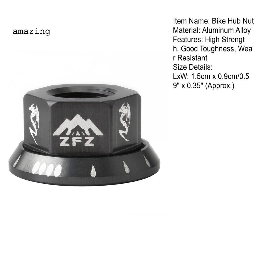 Đai Ốc CNC Màu Sáng Chống Ăn Mòn Gắn Trục Bánh Xe Đạp