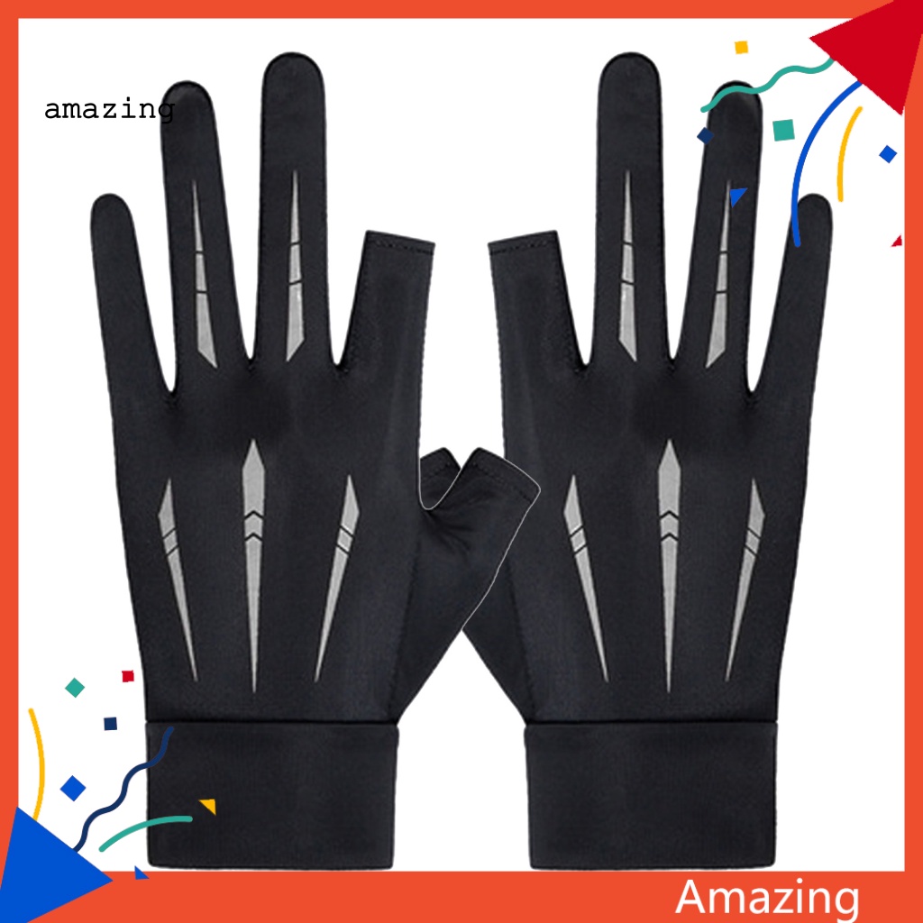 1 Đôi Găng Tay Nửa Ngón Chống Mồ Hôi Dùng Lái Xe Đa Năng