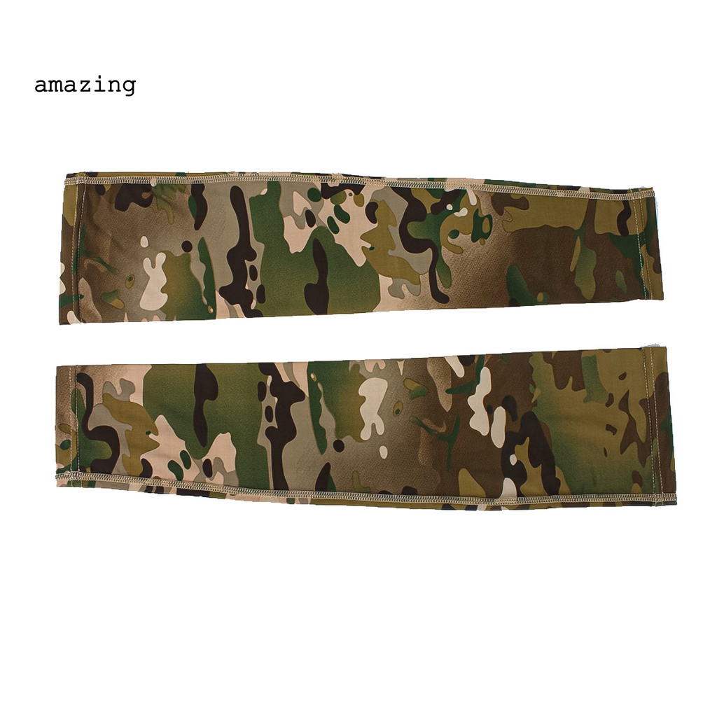 1 Cặp Vỏ Bọc Cánh Tay Làm Mát Bằng Polyester Tiện Dụng Khi Lái Xe / Leo Núi / Đi Biển /
