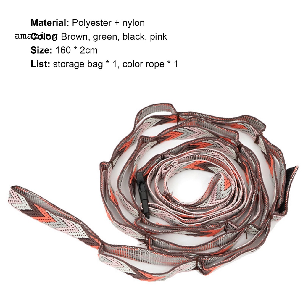 Dây Treo Quần Áo Bằng Nilon Tiện Dụng Cho Cắm Trại Ngoài Trời