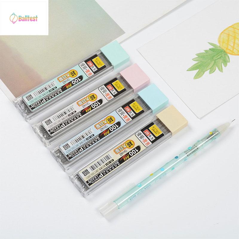 💜Hộp 100 Ruột Bút Chì Bấm 0.5/0.7mm 2B