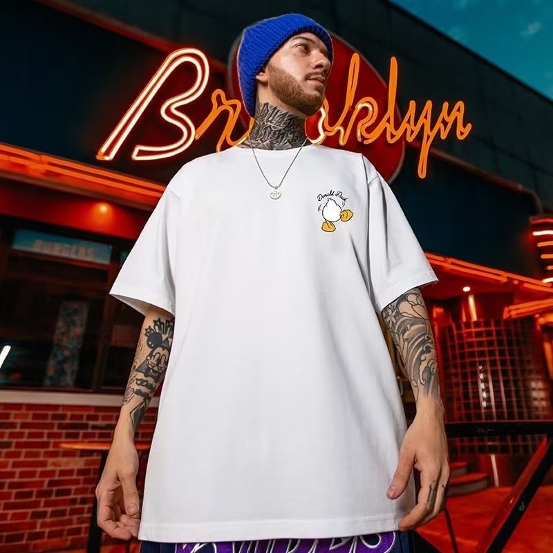 Áo Thun Tay Ngắn Dáng Rộng In Họa Tiết Đôi Mắt To Phong Cách Hip hop Thời Trang Cho Nam Và Nữ Size M-8XL