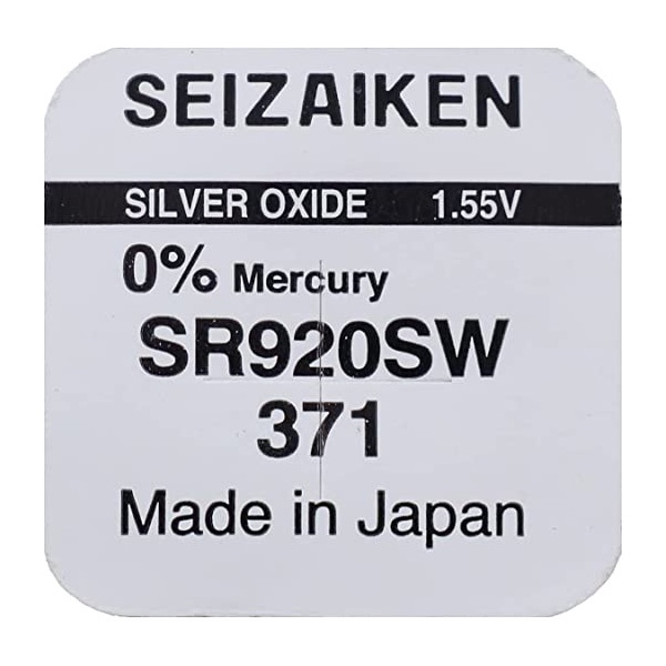 [CHÍNH HÃNG] Pin Seizaiken SII 371 SR920SW dành cho đồng hồ dùng pin 371 / SR920SW / LR920W / AG6 (Made in Japan)
