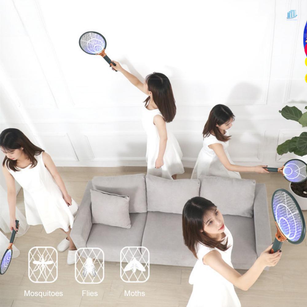 Vợt Diệt Muỗi Điện Tử 2 Trong 1 Có Thể Sạc Lại Bằng Cổng USB