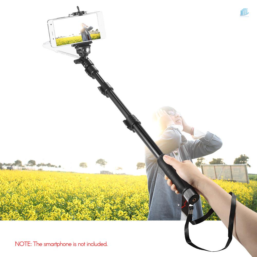 Gậy Tự Sướng YUNTENG YT-1188 1 / 4 Inch Vít 38cm - 128cm Có Thể Điều Chỉnh Độ Dài Kèm Giá Đỡ Điện Thoại