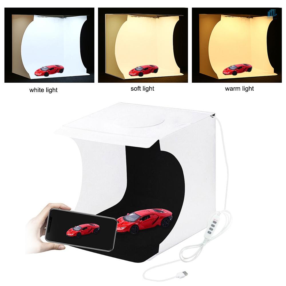 PULUZ Bộ Hộp Đèn Led Mini Có Thể Gấp Gọn Tiện Dụng Dùng Chụp Ảnh